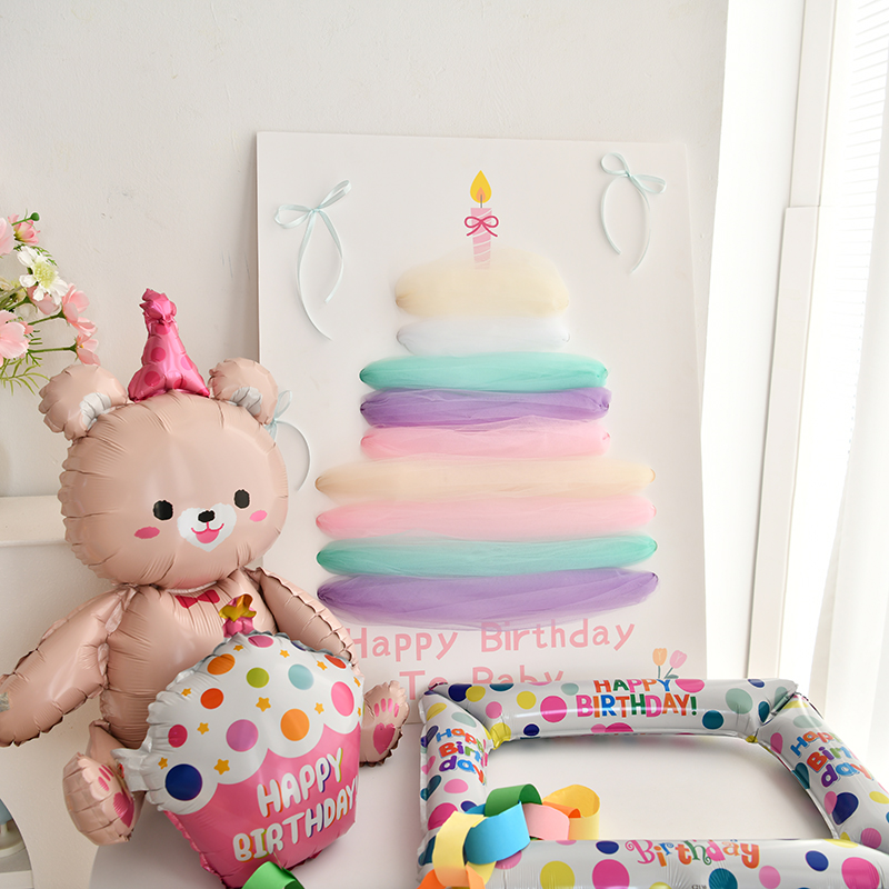 生日拍照道具宝宝周岁2岁迎宾牌酒店装饰场景布置氛围百天小预算