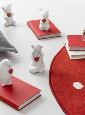 LLADRO雅致可爱的世界陶瓷桌面装饰摆件动物瓷偶生日520礼物