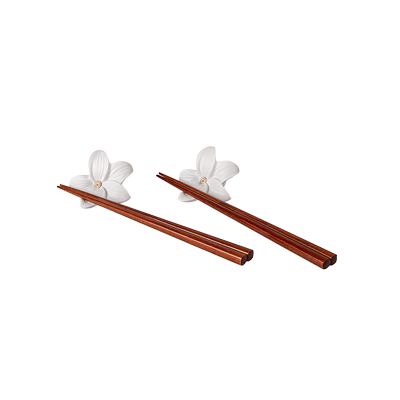 LLADRO雅致 花卉筷架 奢侈品筷子架托两用勺垫枕酒店餐厅摆台餐具