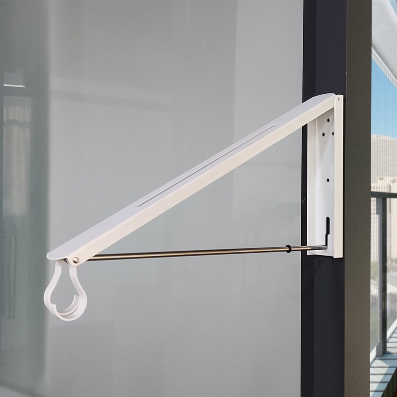 可高折叠晾衣架免打卡隐形晾晒架