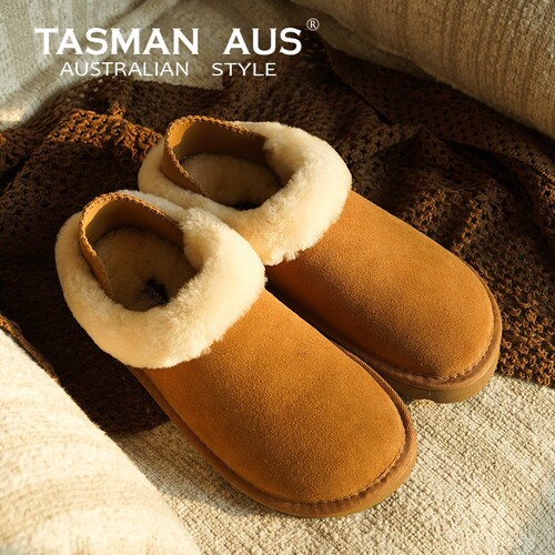TASMAN AUS两穿羊毛勃肯鞋休闲浅口半拖鞋子平底百搭休闲保暖5905