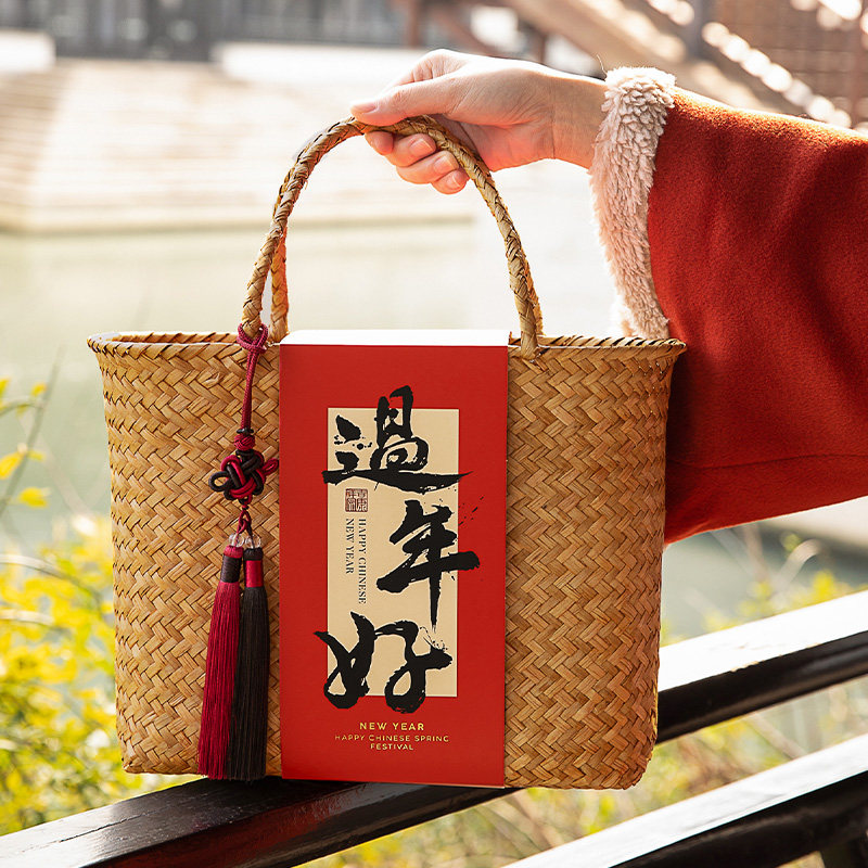 新年新款礼盒包装盒创意烘焙雪花酥牛轧饼干盒零食糖果空盒手提篮,厨房/烹饪用具,点心包装盒/包装袋,淘宝优惠券,粉丝福利购,淘宝优惠卷