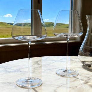 高颜值红酒杯套装家用高级葡萄酒杯创意轻奢水晶大肚勃艮第高脚杯