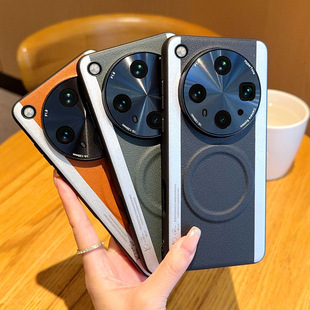 适用oppofindx8s手机壳全包防摔轻奢oppofindx8s+磁吸保护套高级感简约FindX8Ultra三拼撞色