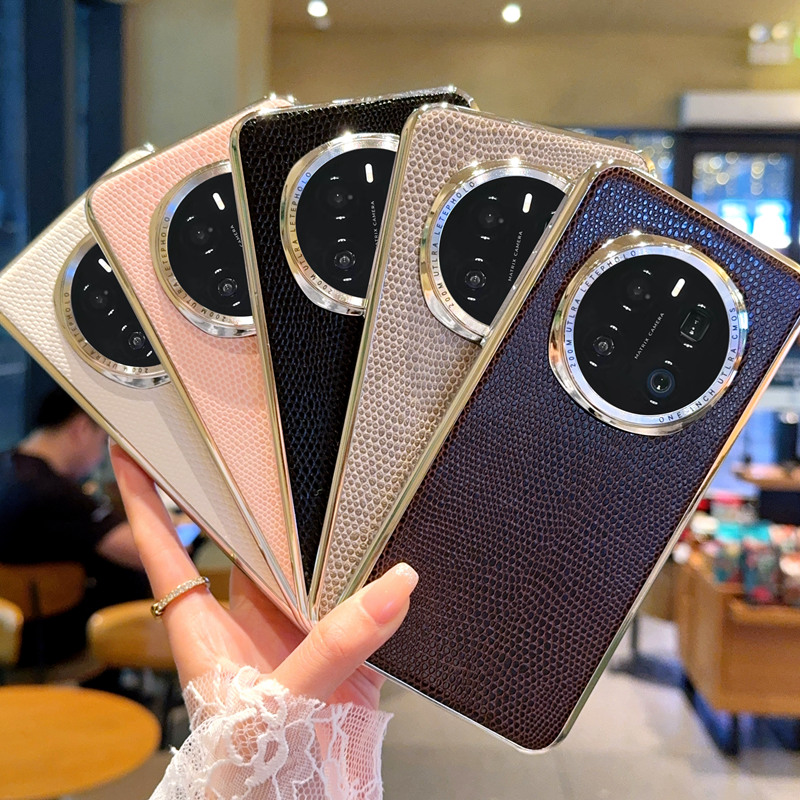 适用于荣耀Magic7手机壳全包防摔奢华简约三包壳荣耀Magic7pro保护套网红高档皮纹蜥蜴纹电镀钛灰