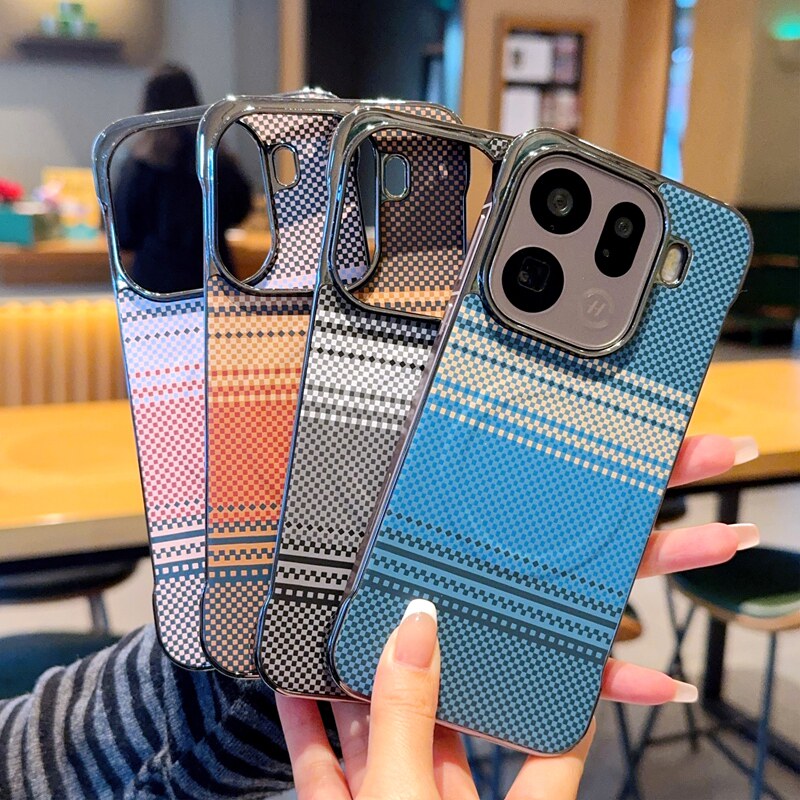 适用OPPOFindX9手机壳奢华新款电镀皮纹FindX9pro保护套磁吸无边框余晖系列