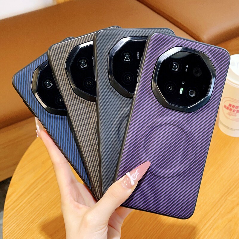 适用华为mate80RS手机壳奢华柔甲mate50RS新款皮纹mate70RS保护套mate40RS潮牌大孔mate60RS磁吸纤维纹