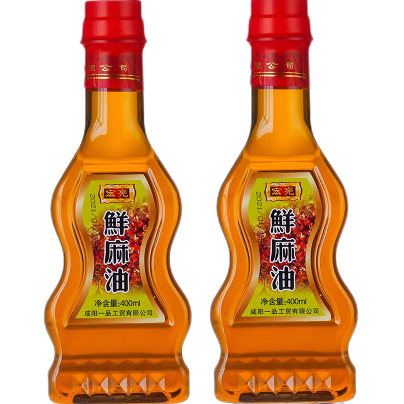宏亮鲜麻油400ml炒菜凉拌菜调味花椒麻椒油米线店用餐饮380ml