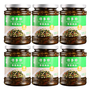 6瓶小康倍多珍雪菜肉丝酱240g 6拌面拌饭炒菜蘸料调味酱江苏徐州