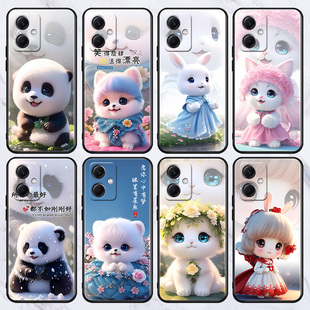 适用于小米红米Note12手机壳22101317C卡通5g创意文字redmin0te12个性硅胶neto12软套xiaomi直边全包镜头