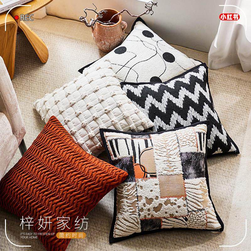 抱枕样板间软装高级感枕套酒店腰枕床头靠垫意式轻奢沙发靠枕靠垫,居家布艺,靠垫/抱枕,淘宝优惠券,粉丝福利购,淘宝优惠卷