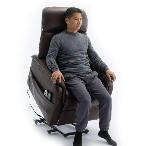 舒适电动助起站老人沙发按摩加热可推轮椅平躺单人双电机休闲躺椅