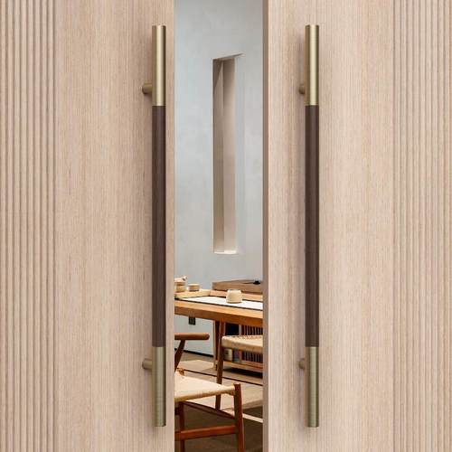 玻璃门拉手不锈钢双开门拉手商铺包厢会议室实木把手对开大门拉手