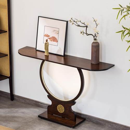 新中式玄关实木楠竹条案靠墙家用供桌现代简约客厅置物端景玄关柜