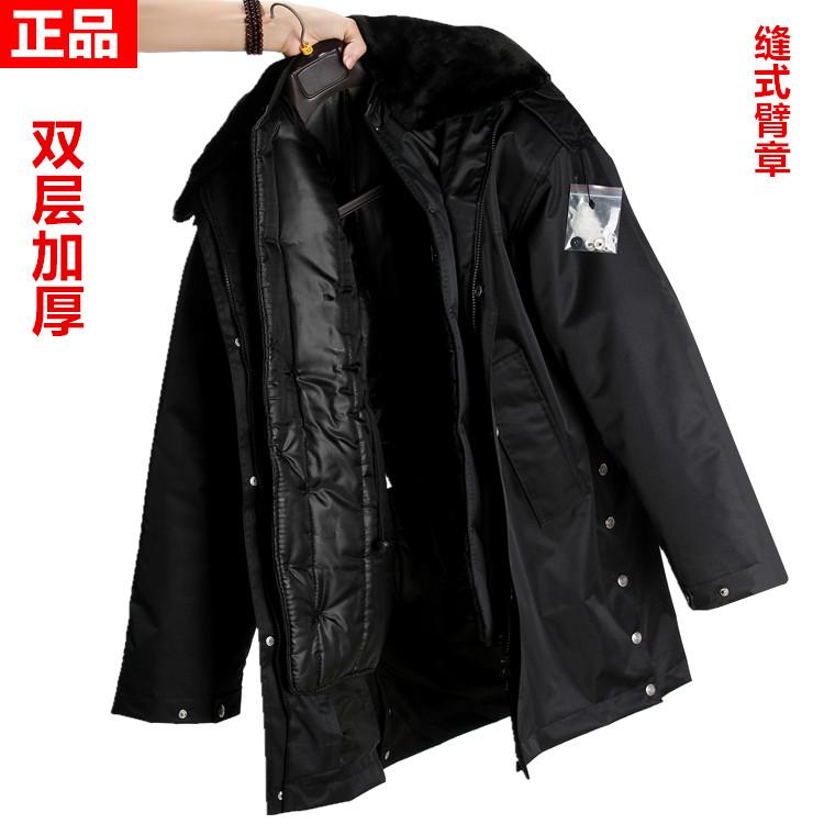 执勤服保安大衣男冬季加厚防寒服