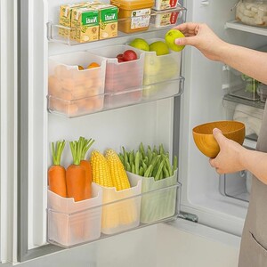 冰箱侧门收纳盒厨房分装整理神器食品级侧面储物盒家用内侧置物架