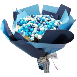 折纸星星花束diy材料包小红书同款渐变满天星材料包高颜值生日礼物520送女友闺蜜男朋友幸运星网红星星折纸条