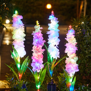 新款 饰院子花园布置蒲公英地插草坪灯 太阳能庭院灯户外防水氛围装