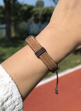 新中式可调节皮革手环学生个性小中森系做旧民族异域风情欧美
