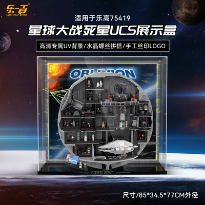 适用75419星球大战死星UCS展示盒