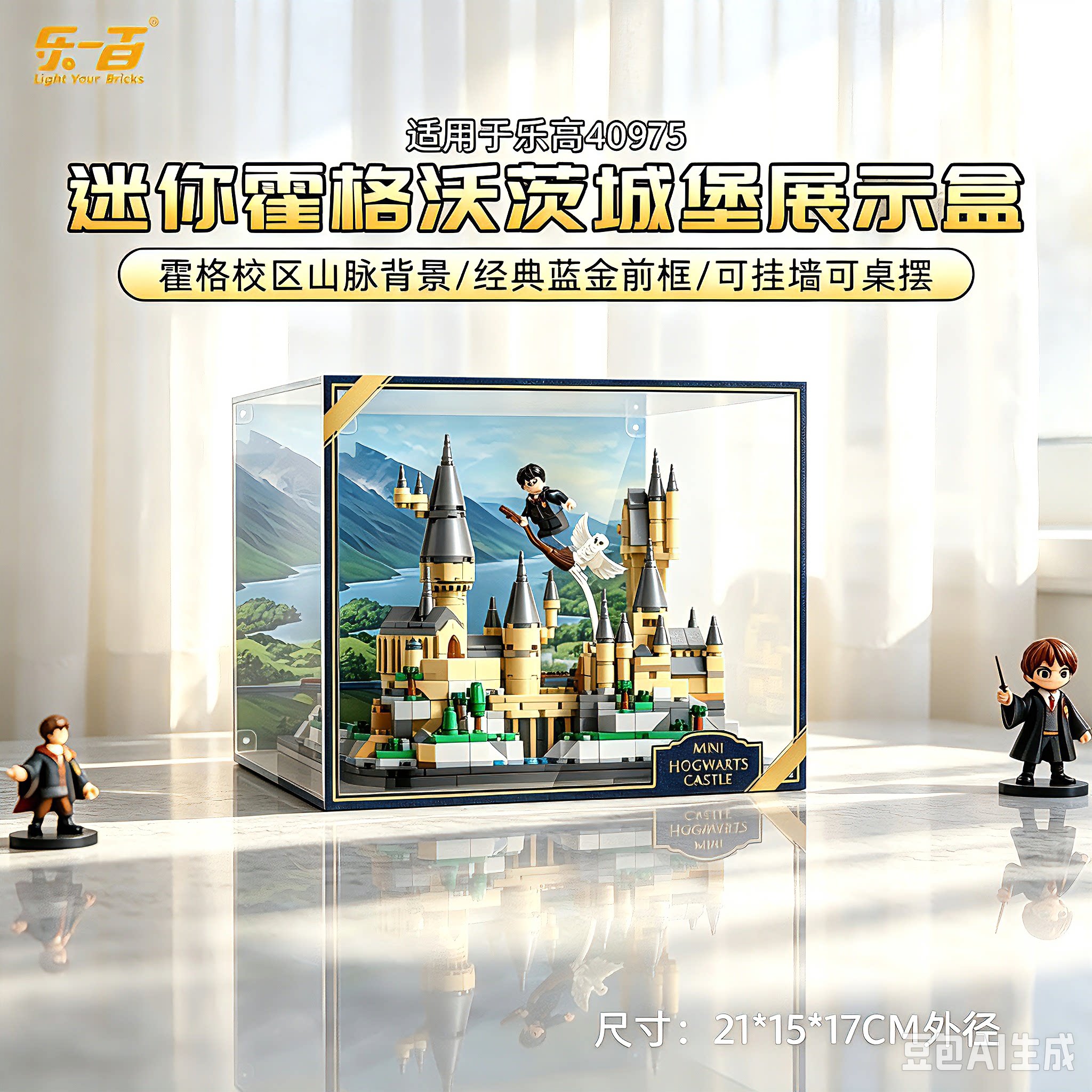 适用于乐高哈利波特防尘展示盒图片