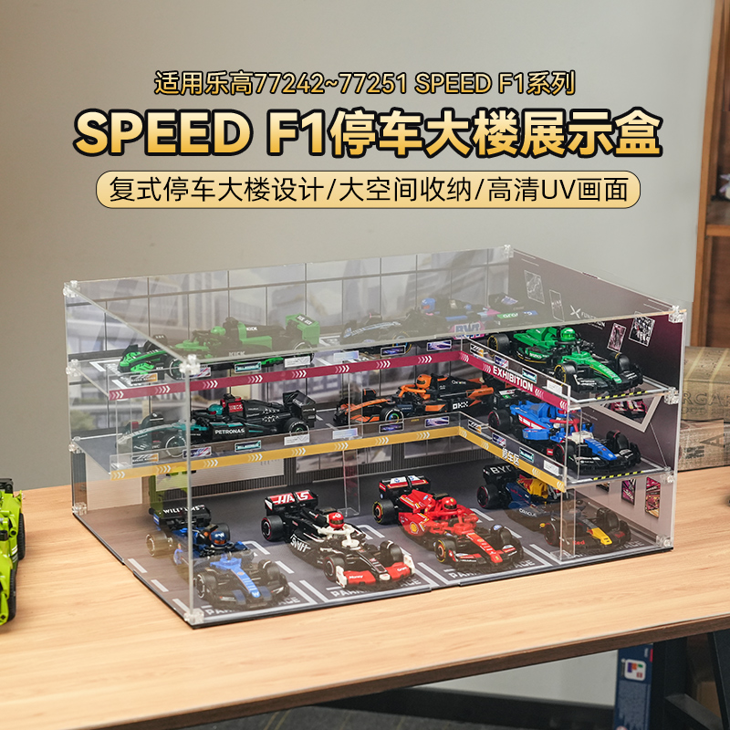 lyb适用乐高speed停车大楼展示盒