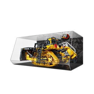 LYB乐一百适用乐高42131卡特皮勒推土机展示盒一体透明模型收纳盒