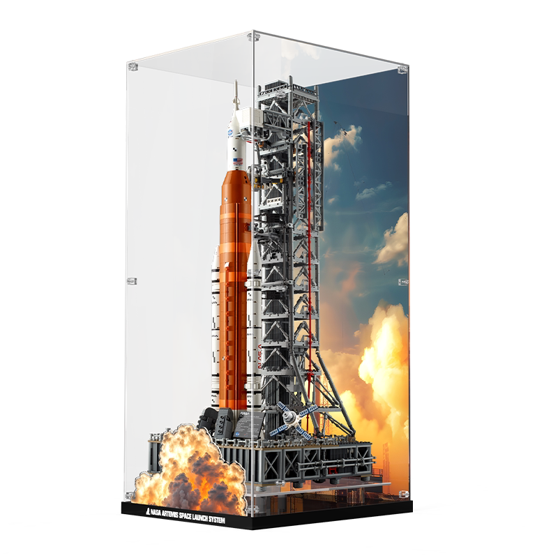 乐一百适用乐高10341NASA阿尔忒弥斯太空发射系统亚克力展示盒