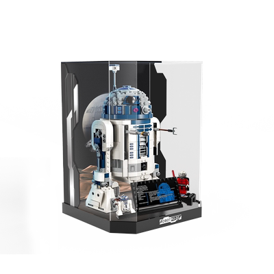 LYB乐一百适用乐高星战系列75379R2-D2 机器人透明亚克力展示盒