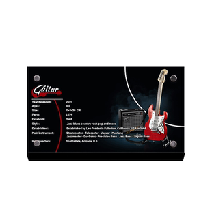 lightyourbricks 适用乐高新品21329吉他IDEAS系列亚克力展示铭牌