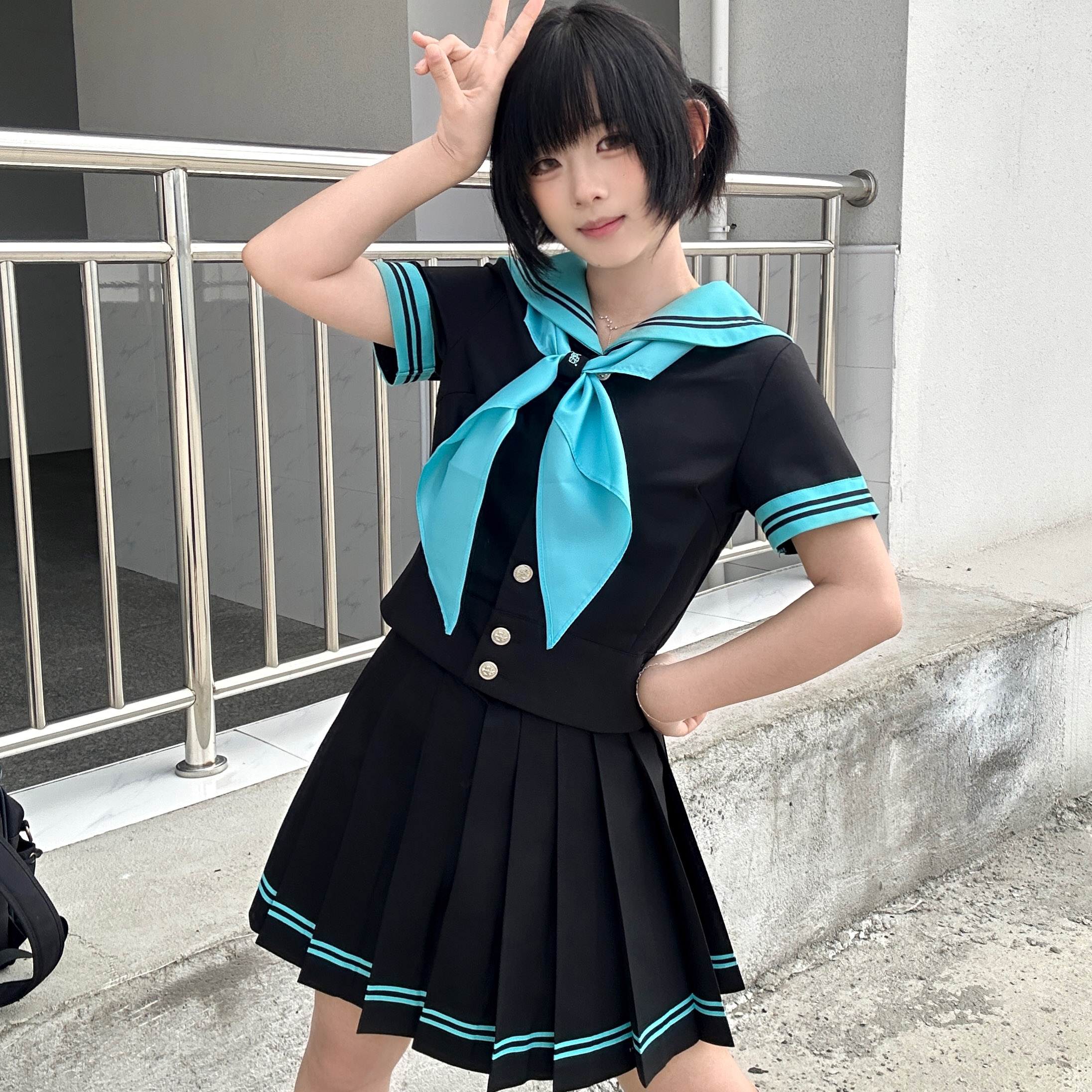 原创正版jk水手服长袖日系学院风图片