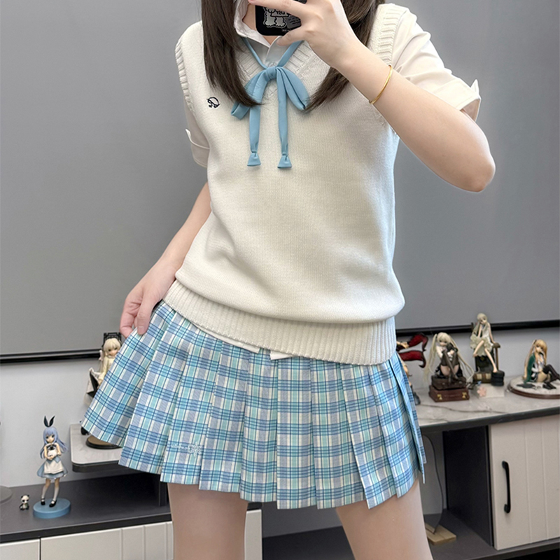 零度/零度句号原创正版jk制服格裙日系学院风半身裙漫画感百褶裙