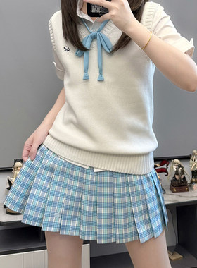 零度/零度句号原创正版jk制服格裙日系学院风半身裙漫画感百褶裙