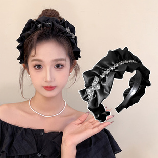 赫本风气质网纱发箍女2025新款显脸小高颅顶头箍发卡巴黎王妃头饰