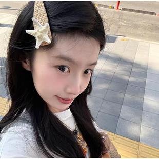 高端发卡高级感轻奢风头饰侧边夹子 海边度假风海星发夹女2025新款