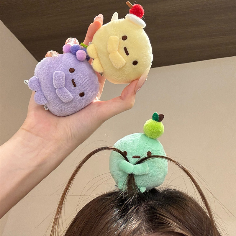 可爱角落生物圆子公仔发夹卡通创意发饰日系卡通少女团子发卡夹子