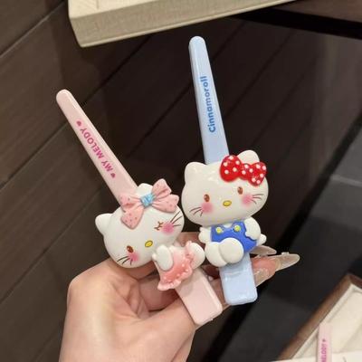 hellokitty 猫咪一字刘海夹女前额侧边鸭嘴夹子碎发整理无痕发夹