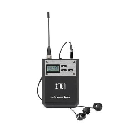 XTUGA无线舞台耳返双通道发射乐队返送UHF IEM1100便携