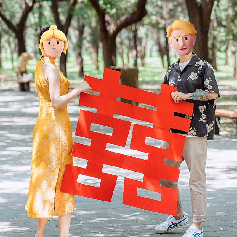 领证登记拍照道具工具