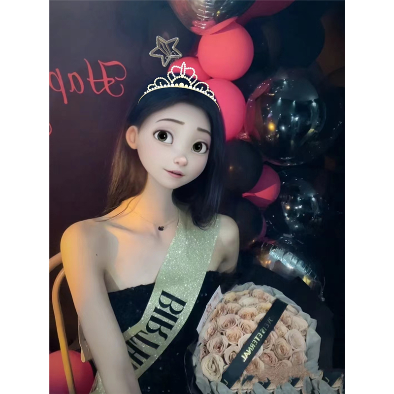 皇冠头饰肩带礼仪带帽子