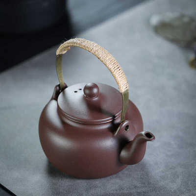 煮水壶正宗宜兴原矿黄龙山紫砂煮茶壶提梁手工功夫茶具围炉煮茶壶