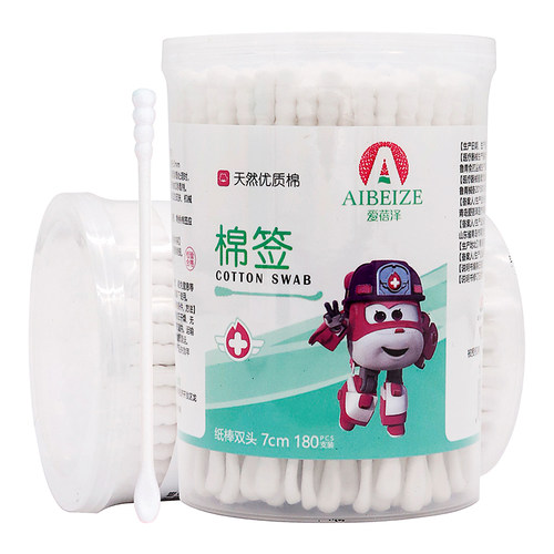 爱倍泽棉签纸棒双头棉签7cm*180