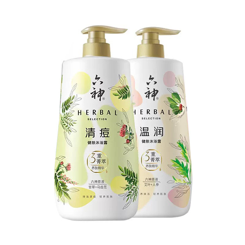 六神温润健肤沐浴露1升