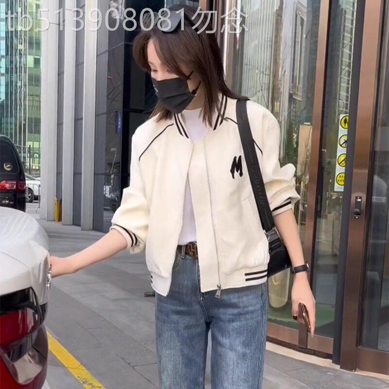 棒球服外套女2026新款春秋款宽松圆领小个子高级感短款夹克上衣女