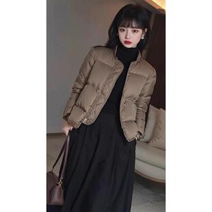 品牌棉袄羽绒棉服外套女款2025新款洋派好看小个子轻薄短款棉衣