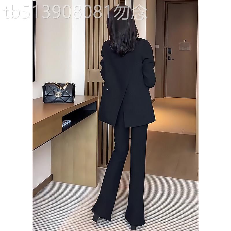 黑色小西装外套女小个子2025春秋新款炸街高级设计感小众休闲西服