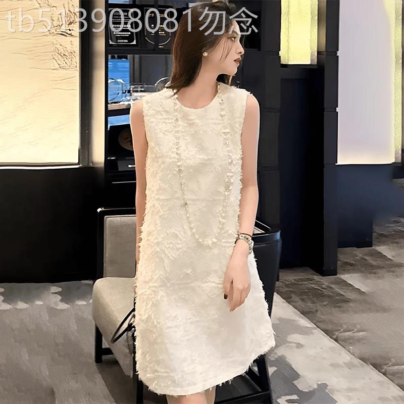 潮牌小香风无袖背心连衣裙女2026新款夏季宽松显瘦休闲气质短裙子