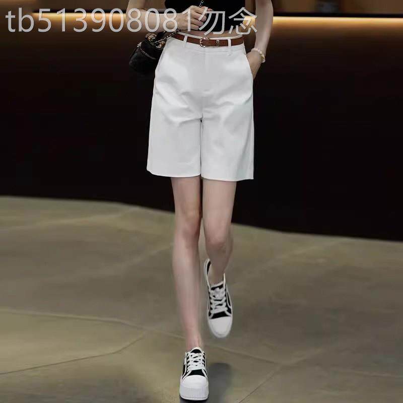 西装短裤女夏季外穿2026年新款高腰显瘦小个子阔腿五分裤直筒五分