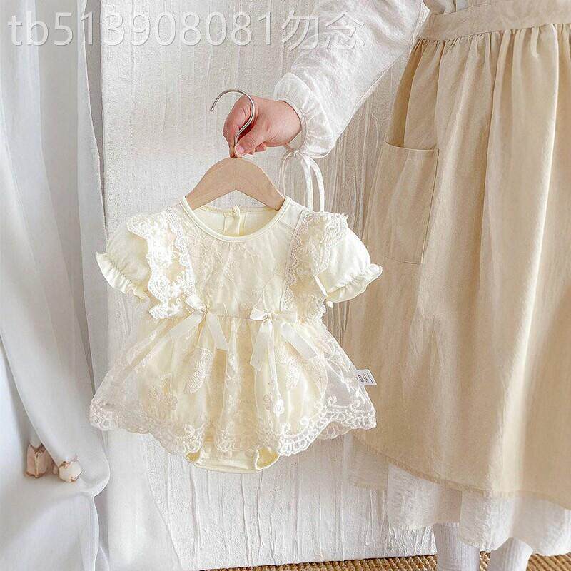 法国BADNUT婴儿衣服夏装2026新款衣服裙子包屁衣女宝宝公主裙礼服