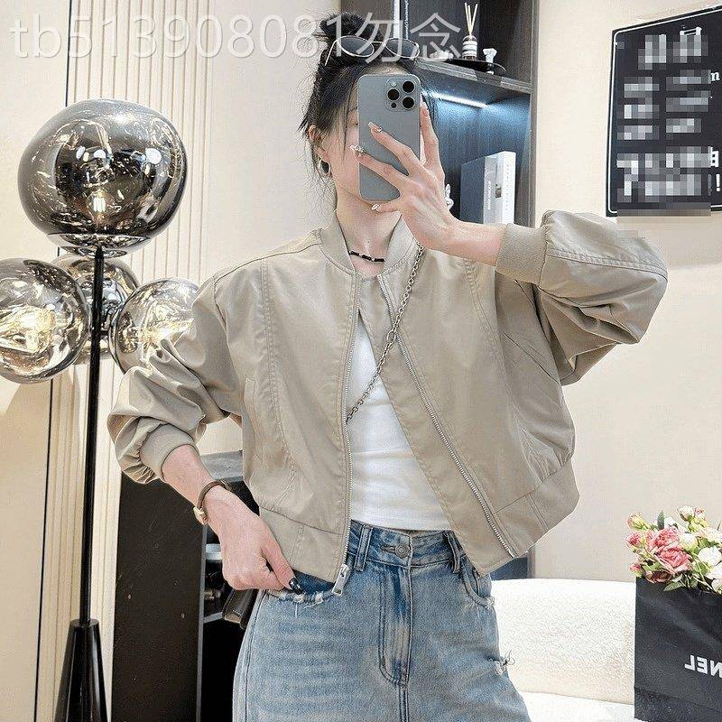潮牌CVY外套女2026春秋新款百搭休闲短款夹克上衣时尚立领棒球服